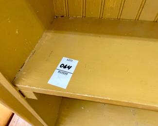 LOT # 064  -  BEAD BOARD BACKED HUTCH/SHELF