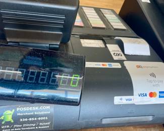 LOT # 002  -  SAM4S CASH REGISTER w/o DRAWER BASE