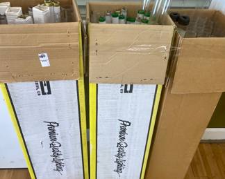 LOT # 080  -  3-BOX LOT OF 48" FLOURESCENT TUBES & COVERS
