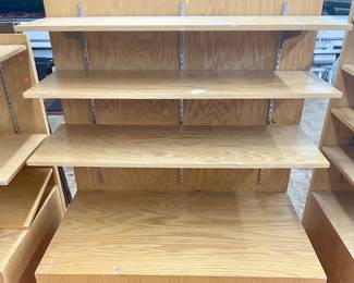 LOT # 011  -  WOODEN STORE SHELF UNIT