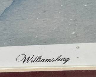 LOT #007  -  “WILLIAMSBURG” by TED E. GRAHAM, 1992,  124/350