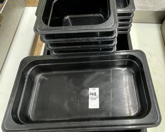 LOT # 068  -  LOT/15 BLACK FOOD PANS