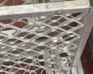 LOT # 025  -  6-ALUMINUM WALL SHELVES w/BRACKETS