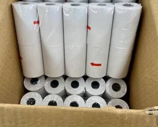 LOT #136  -  LOT/80 ROLLS CREDIT CARD MACHINE THERMAL PAPER ROLLS