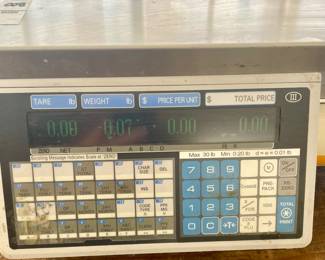 LOT # 008  -  GIANT CARLISLE SCALE w/PRINTER  MODEL SM-720 TYPE-EB