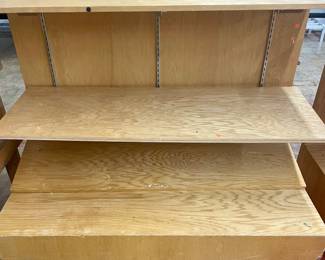 LOT # 012  -  WOODEN STORE SHELF UNIT