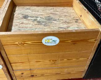 LOT # 017  -  LARGE MOBILE PRODUCE BIN DISPLAY