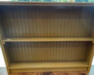 LOT # 064  -  BEAD BOARD BACKED HUTCH/SHELF