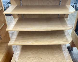 LOT # 010  -  WOODEN STORE SHELF UNIT