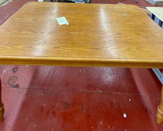 LOT # 078  -  RECTANGLE OAK DINING TABLE