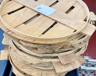 LOT #155  -  LOT /14 PRODUCE BASKET LIDS