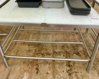 LOT # 103  -  CHOPPING TABLE