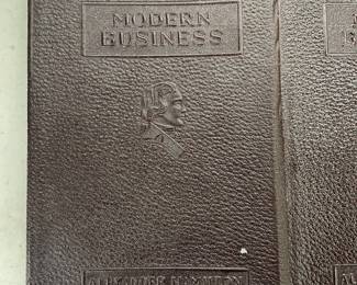 LOT #151  -  SET/9 ANTIQUE “MODERN BUSINESS” BOOKS  1947