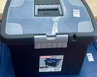 LOT # 075  -  BLACK FILE BOX