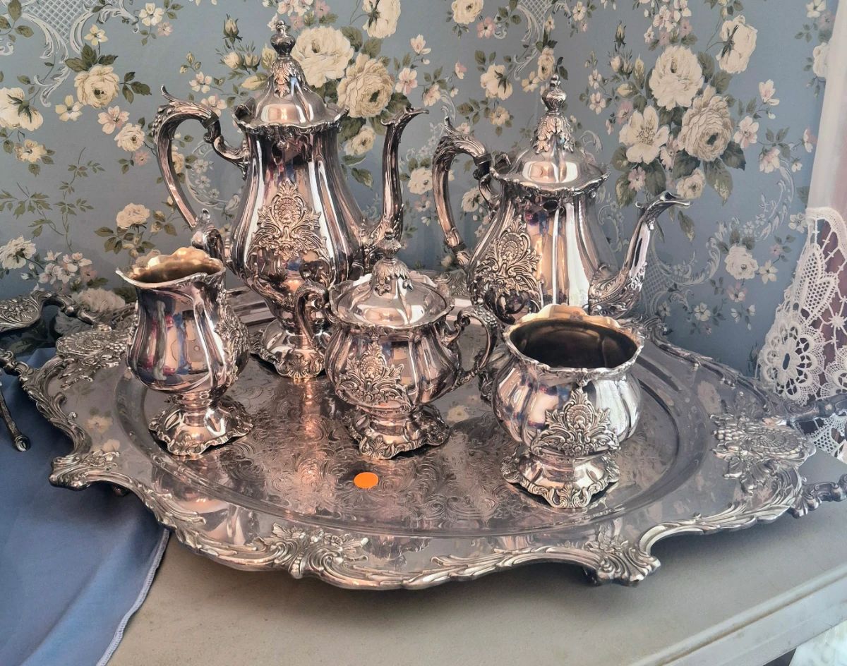 SILVER PLATED TEA SET