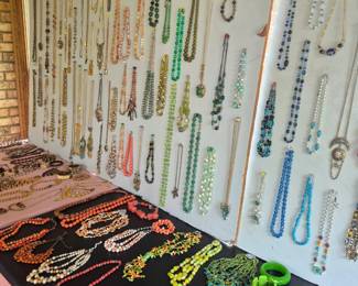 ONE of the COSTUME JEWELRY  DISPLAYS