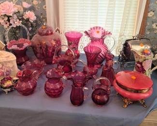CRANBERRY  GLASS