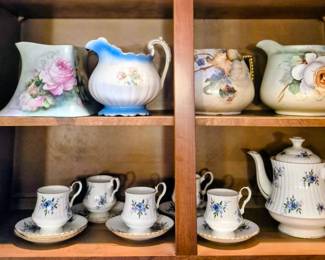 ASSORTED  PITCHERS   TEA SET
