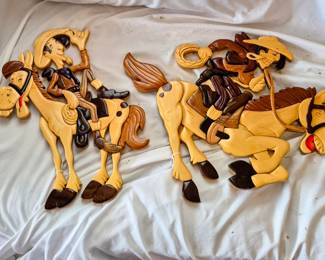 COWBOY WALL PLAQUES
