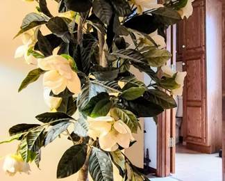 ANTIQUE PLANTER  with MAGNOLIA  TREE