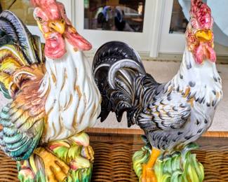 CERAMIC  ROOSTERS 