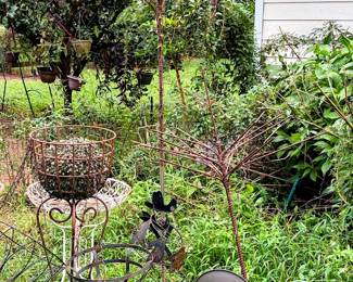 wine bottle racks, wire planters,etc
