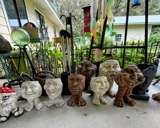 face planters & garden art