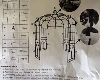 instructions for new boxed Gazebo
