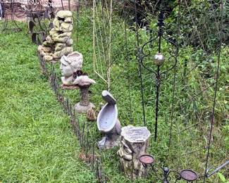 garden fencing, trellis, planters