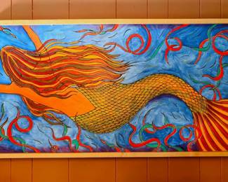 wood carved Mermaid