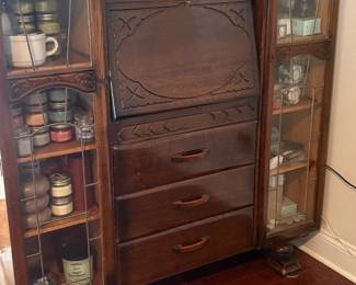 drop dead gorgeous armoire with etched glass $520.00