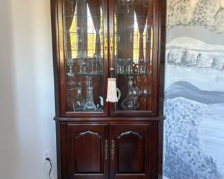 corner china cabinet $420.00