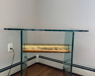 Post modern glass console