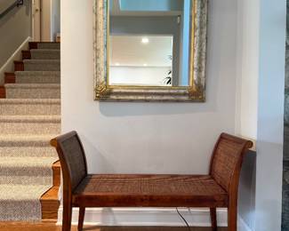 Foyer bench and mirro
