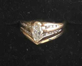 14K and Diamonds ring. Part of our fantastic selection of Gold jewelry 