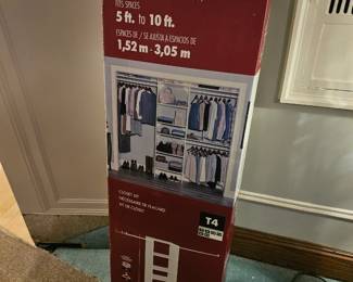 New closet maid closet kit unopened