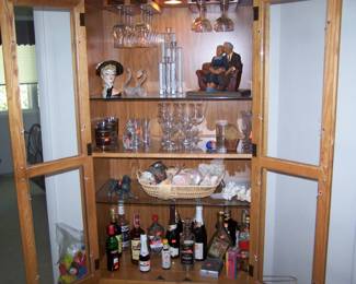 OAK CABINET & SMALLS