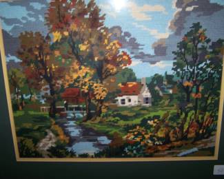 FRAMED NEEDLEPOINT