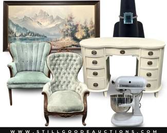 Spode, stained glass, Peloton, Nikon, binoculars, snow skis, needlepoint, Pampered Chef, Scentsy, gold jewelry, toys, legos, and more!