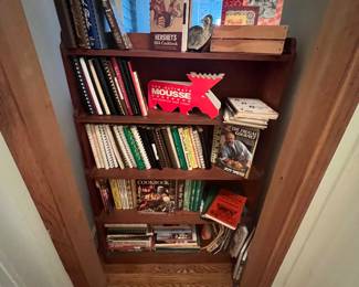 Shelf of cookbooks 