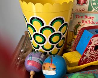 60’s -70’s trash can   