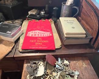 Old keys , money bags 