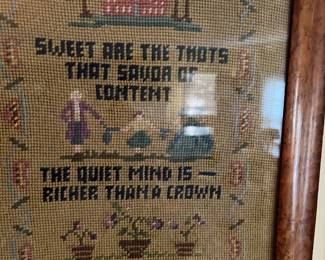 Cross stitch sampler 