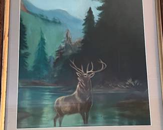 Pastel painting of Buck 