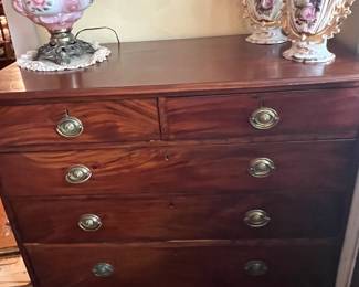 Federal style mahogany chest 