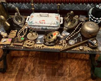 Brass , vintage jewelry 