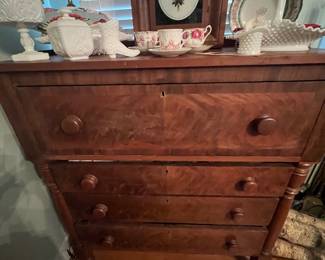 1800’s burl maple chest 