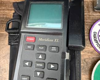 Magellan Meridian XL handheld GPS with case