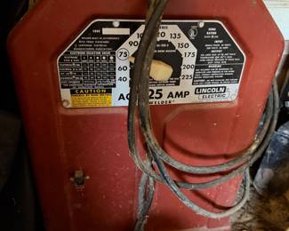 Lincoln Electric AC 225 amp arc welder with cables