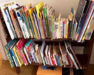 Bookcase of children's picture books and early readers